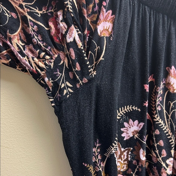 Free People Floral Off-The-Shoulder Romper - Picture 6 of 8
